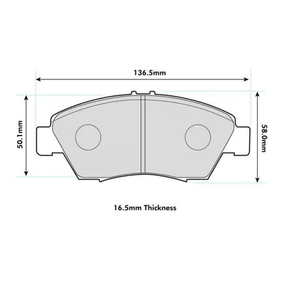 PBS Honda Civic EK4/EG6 Performance Brake Pads (Front) - 1286
