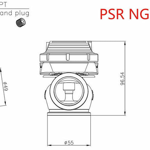 PSR NEW GENERATION WASTEGATE 38mm Dual Vband External Wastegate