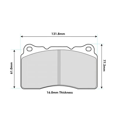PBS - Honda Civic FK2 & FK8 Performance Brake Pads(Front) - 8017