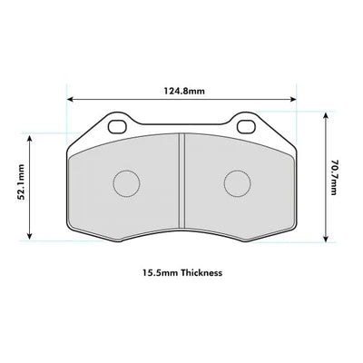 PBS - For Honda's using Megane II calipers Performance Brake Pads (Front) - 8541