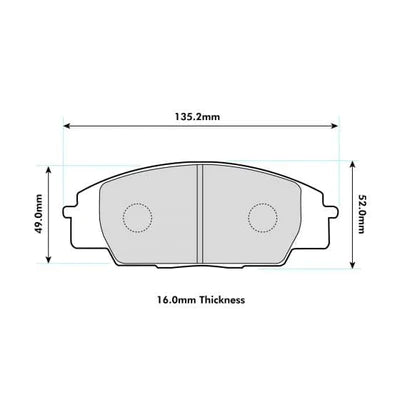 PBS - Honda Civic EP3/FN2/S2000 Performance Brake Pads (Front) - 991