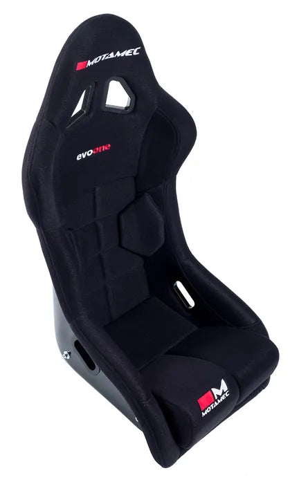 Motamec Racing Evo-One FIA Approved Race Seat Fiberglass Shell Side Mount BLACK
