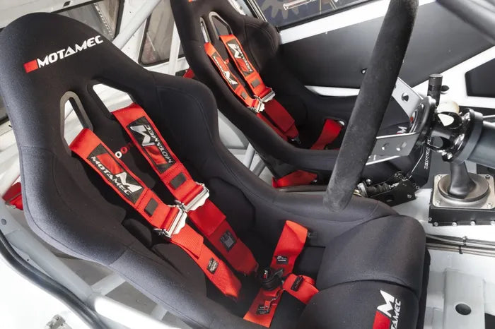 Motamec Racing Evo-One FIA Approved Race Seat Fiberglass Shell Side Mount BLACK
