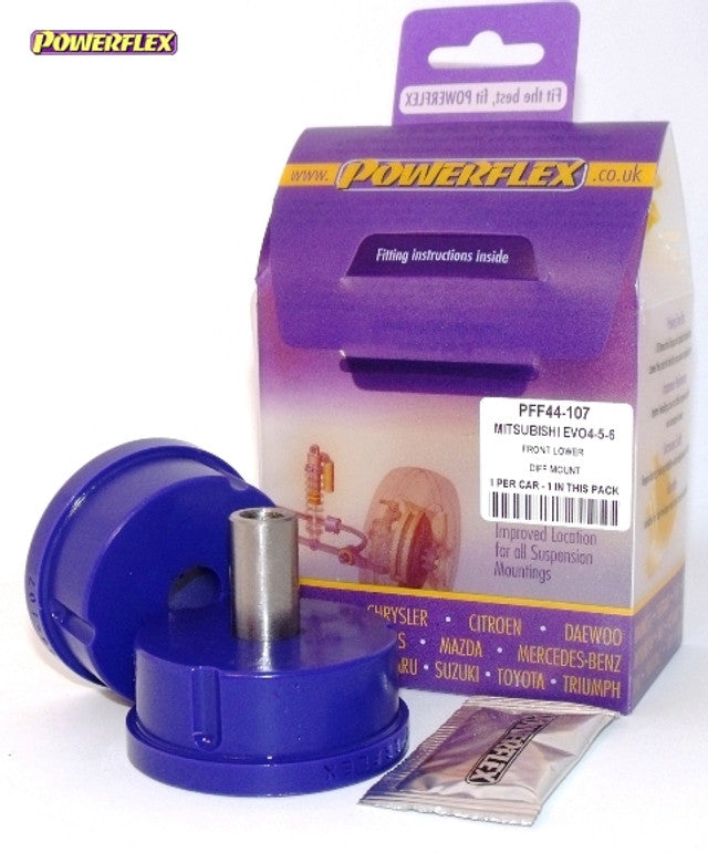 Powerflex - PFF44-107 - Front Lower Diff Mount - Lancer Evolution 4/5/6 RS/GSR