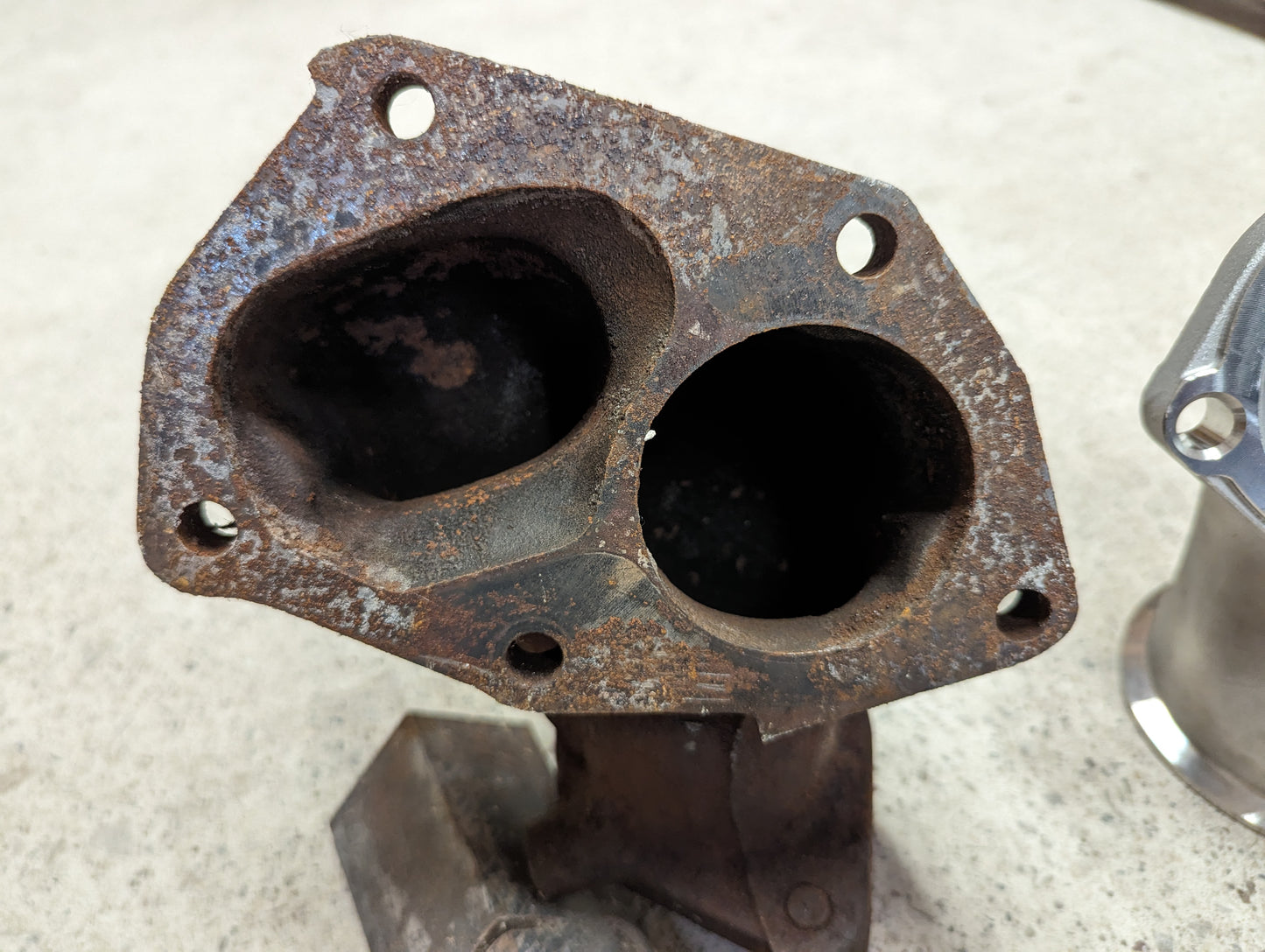 Mitsubishi Evolution Evo 4-6 4G63 3.5” Downpipe and Artec Cast Outlet O2 Housing Dump Pipe