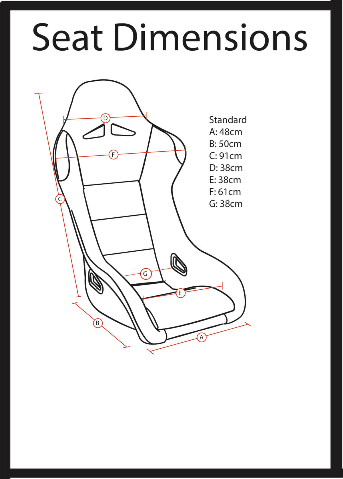 Corbeau Pro Sport Bucket Seat