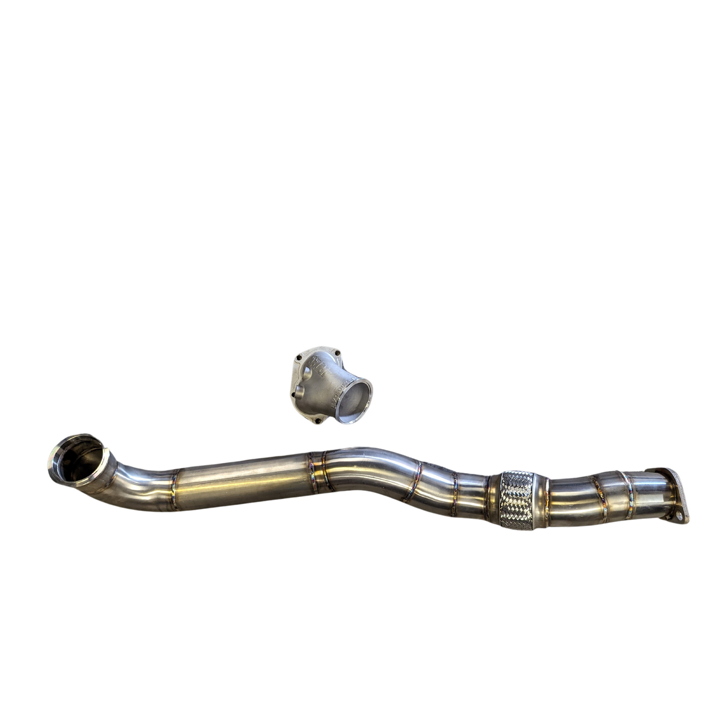 Mitsubishi Evolution Evo 4-6 4G63 3.5” Downpipe and Artec Cast Outlet O2 Housing Dump Pipe