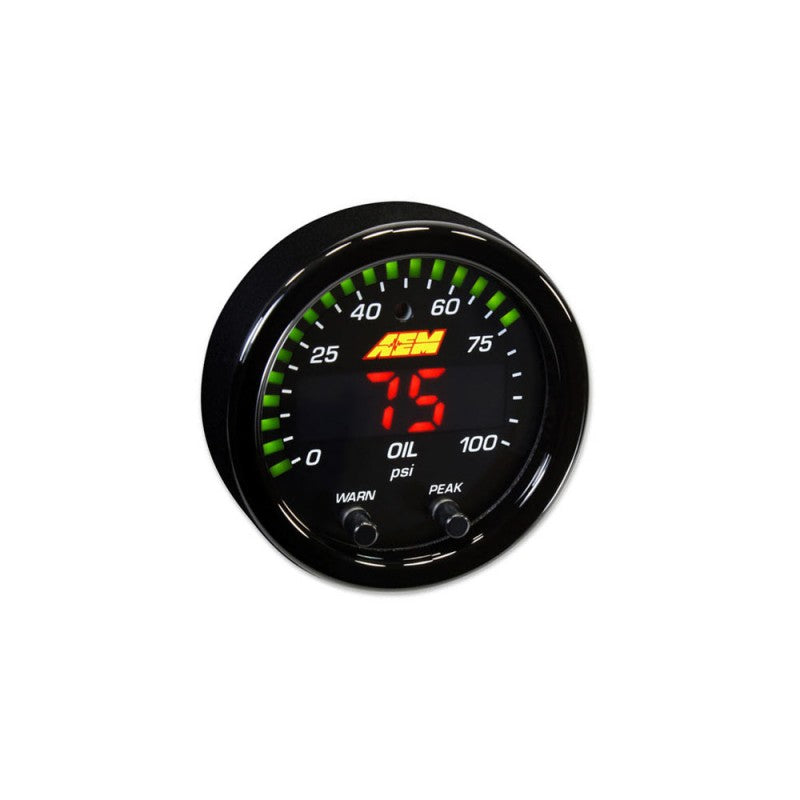 AEM X-Series Oil Pressure Gauge 150PSI / 10BAR