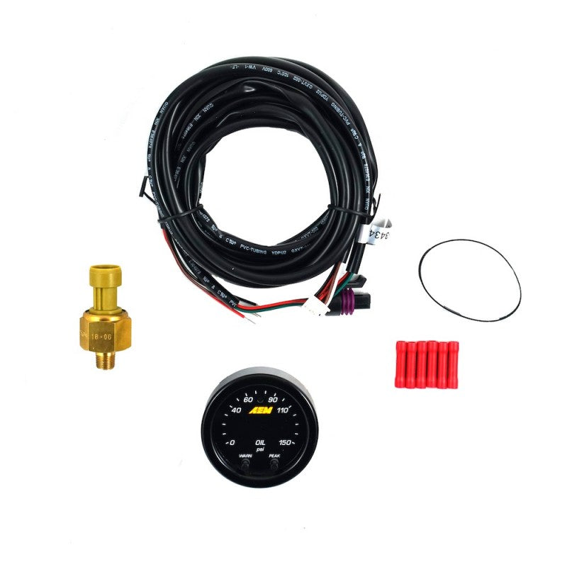 AEM X-Series Oil Pressure Gauge 150PSI / 10BAR