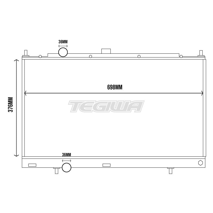 TEGIWA ALUMINIUM ALLOY RADIATOR MITSUBISHI EVO 4/5/6