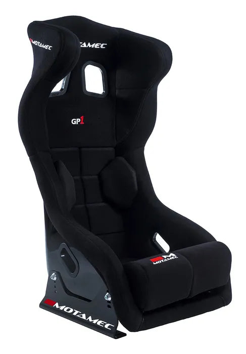Motamec Racing GP1 FIA Approved Race Seat GRP Shell Side Mount BLACK HANS