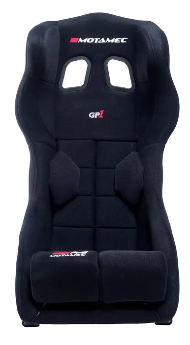 Motamec Racing GP1 FIA Approved Race Seat GRP Shell Side Mount BLACK HANS