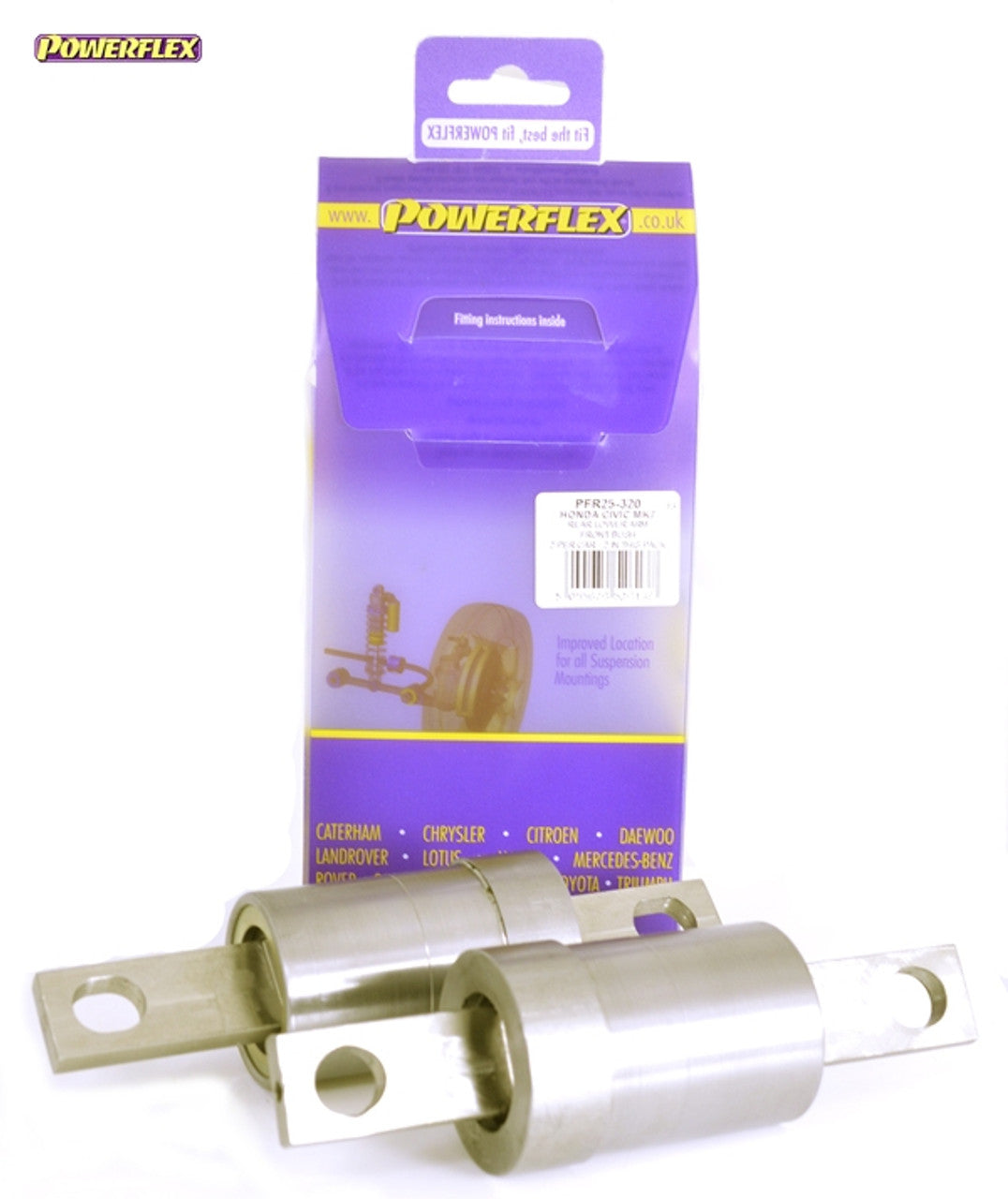 Powerflex - PFR25-320 - Rear Lower Arm Inner Front Bushes - Civic Mk7 EP/EU inc. Type-R (2001-2005)