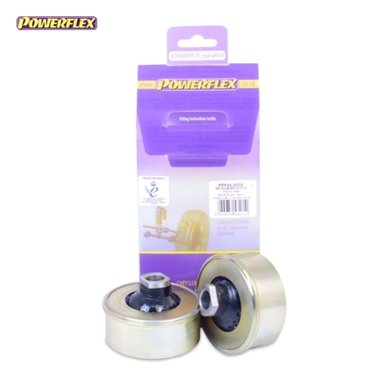 Powerflex - PFF44-202G - Front Wishbone Rear Bushes Anti-Lift & Caster Adjustable - Lancer Evolution 7, 8 & 9 (inc 260)