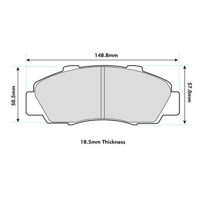 PBS - Honda Civic EK9/Integra DC2 '98 spec Performance Brake Pads (Front) - 1206PR